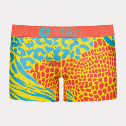 Ethika Exotic Skins Yellow/Orange Women Shorts WLUS1761