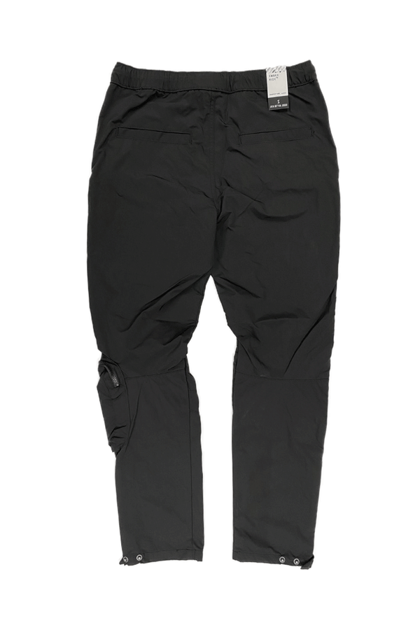 Smoke Rise Fashion Black Men Nylon Pants WP22282R