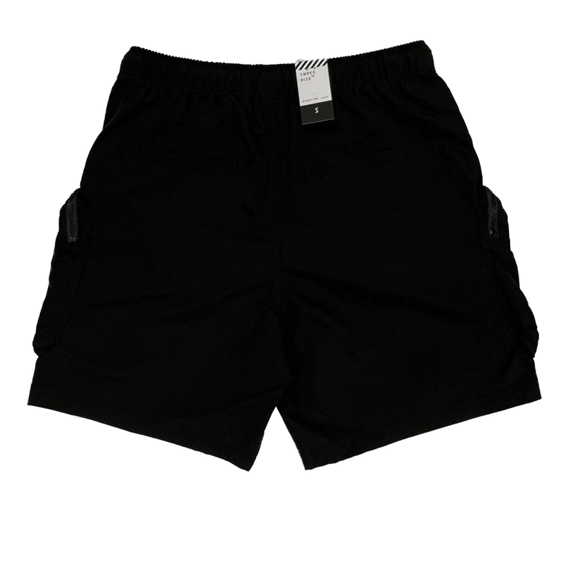 Smoke Rise Printed Nylon Black Men Shorts WS23182
