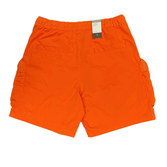 Smoke Rise Printed Nylon Orange Men Shorts WS23182