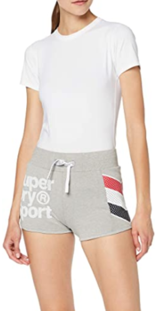 Superdry D2 Athletico Hot Grey Women Shorts GS3105RT