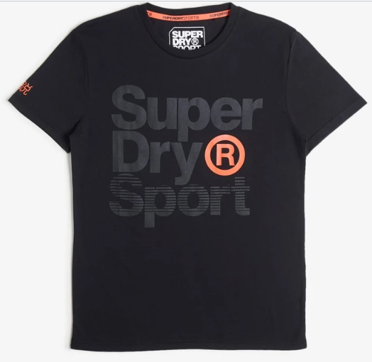 SUPERDRY BLACK CORE SPORT GRAPHIC MEN T-Shirt MS300010A