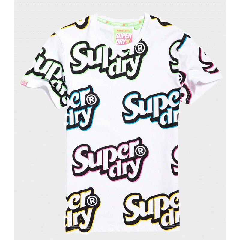 Superdry Spectrum Graphics White Men T-Shirt M10137TU