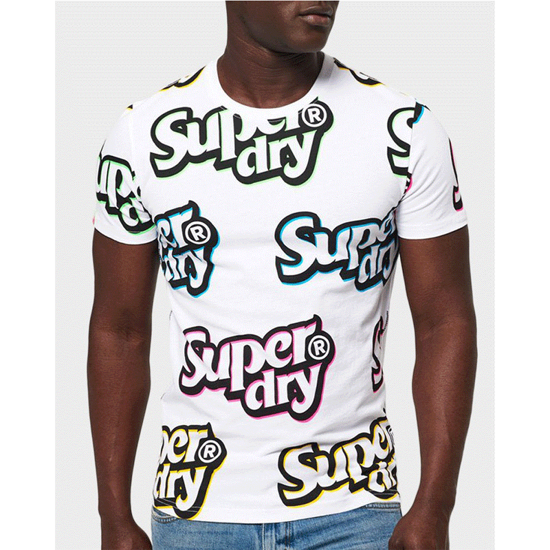 Superdry Spectrum Graphics White Men T-Shirt M10137TU