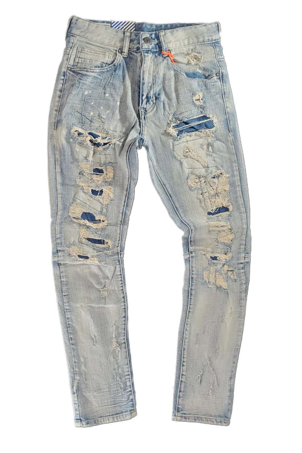 SMOKE RISE ALPIBL/BLUE MEN SLIM FIT Jeans DENIM JP20242