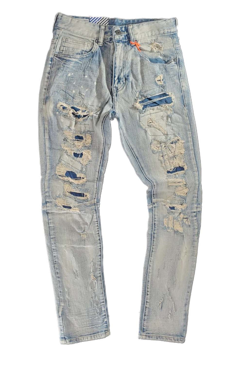 SMOKE RISE ALPIBL/BLUE MEN SLIM FIT Jeans DENIM JP20242